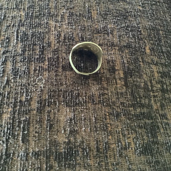 Vintage Rare “Happy Riding” Aluminum Ring  Size 10 Adjustable - Picture 5 of 6